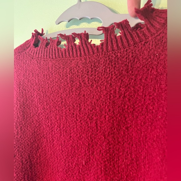 ROMWE Redd Skeleton Chest Graphic Distressed Hemline Boxy Sweater. No size. - Picture 9 of 10